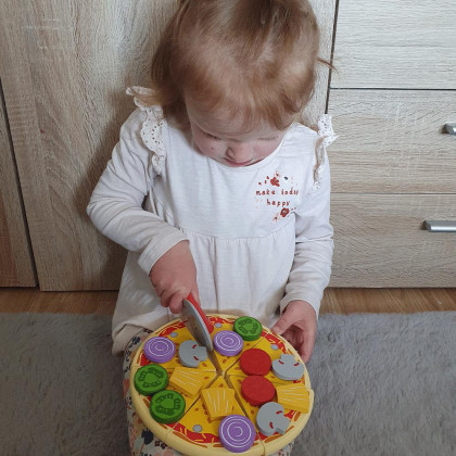Dřevěná krájecí pizza Bigjigs Toys
