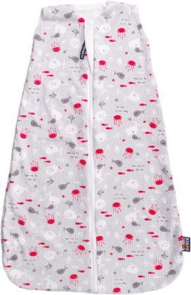 Letní spací pytel bambus šedé rybičky Kaarsgaren 