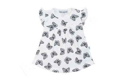 Šatičky s mašlí krátký rukáv Motýlci Baby Service