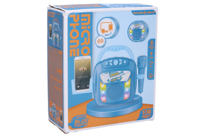 Hudební box s mikrofonem a bluetooth 28 cm