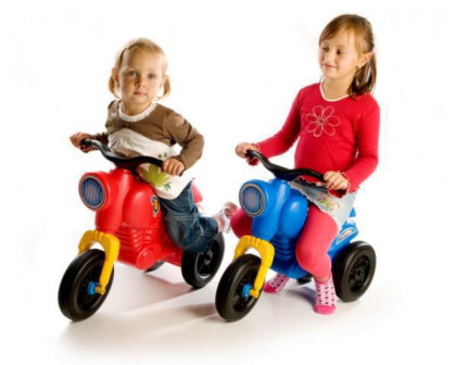 Odrážedlo CLASSIC 5 MAXI plast výška sedadla 33cm MODRÉ