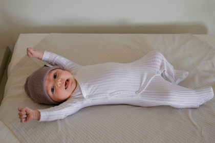 Novorozenecký overal Jumper Newborn Seersucker LODGER vel. 50