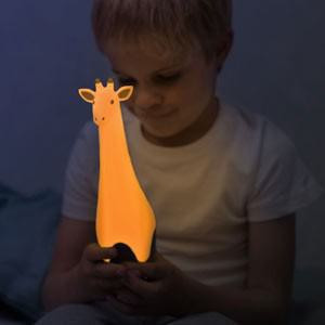 Žirafa Gina Šedá Svítilna s nočním světlem Zazu