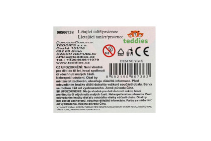 Létající talíř/prstenec 25cm