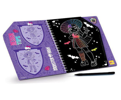 Vyškrabávací omalovánky objetí Monster High
