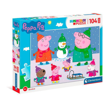 Clementoni - Puzzle Maxi 104 dílků Prasátko Peppa