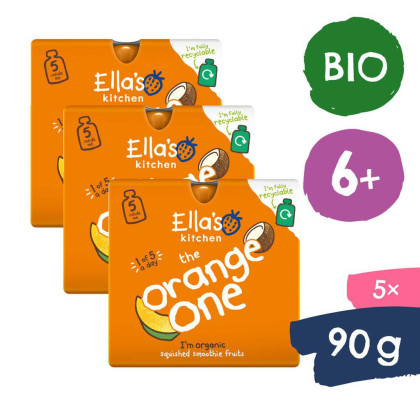 Ella's Kitchen BIO Orange one ovocné pyré s mangem (5x90 g)