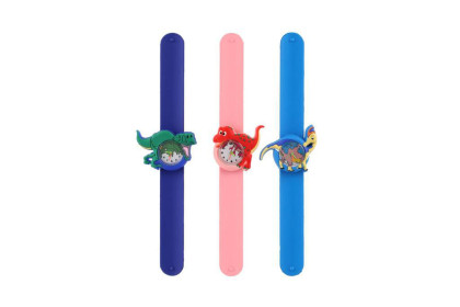 Hodinky dětské samonavíjecí dinosaurus silikon 22 cm 