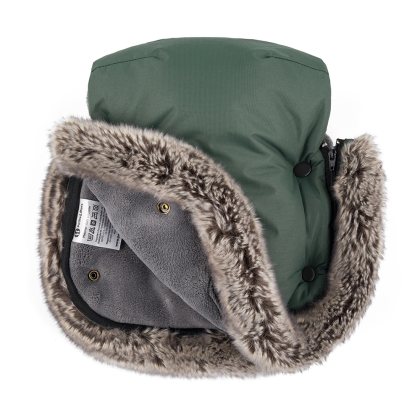 Set zimní fusak Comfy 4 v 1 + rukavice na kočárek Furry Petite & Mars