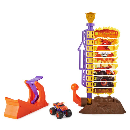 MONSTER JAM - Hrací set El Toro Loco Big Air Challenge, 1:64