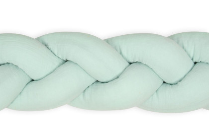 Mušelínový mantinel cop 200 cm Babymatex – chránič do postýlky Mint