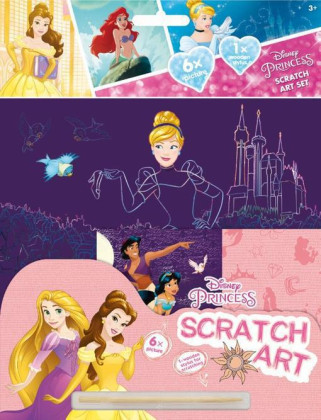 Vyškrabávací set - Disney Princezny