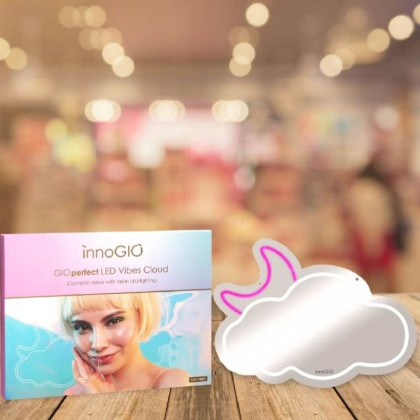 Zrcátko s neonovým LED podsvícením Vibes Cloud GIO-759C