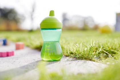 Netekoucí hrneček 300 ml Grippy tvrdá hubička Avent