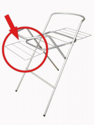 Stojan pod vaničku 100 cm se sušákem stříbrný