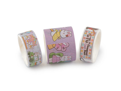 Ozdobná lepicí páska dětské motivy sada Washi 