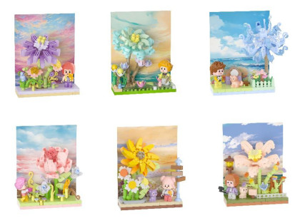 Stavebnice mini Květinová scenérie Koco