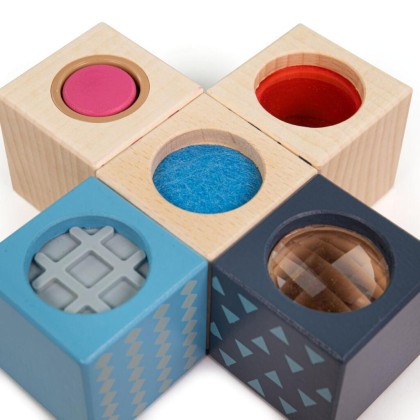 Smyslové kostky Bigjigs Toys