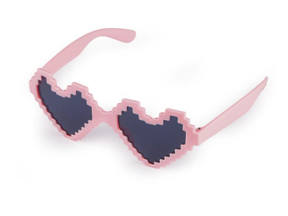 Párty/karnevalové brýle srdce