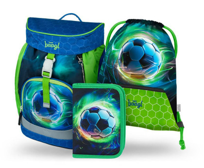 Set3 Airy Fotbal Míč: batoh, penál, sáček Baagl