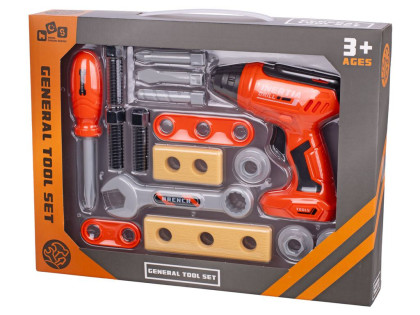 Sada nářadí s vrtačkou 16 ks 