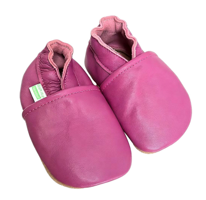 Kožené capáčky Barefoot Vel. M (6-12 měs.) Hopi Hop