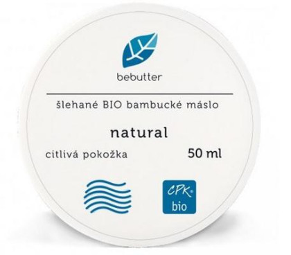Bebutter Šlehané BIO bambucké máslo natural 50ml EXPIRACE 6/2022