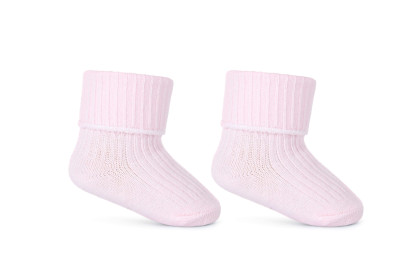 Kojenecké ponožky ohrnovací růžové Be Snazzy