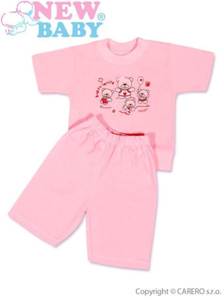 Dětské letní pyžamo New Baby růžové Vel. 116