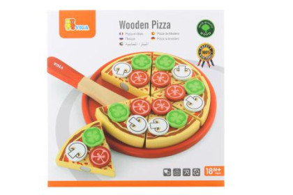 Dřevěná pizza - krájení Viga