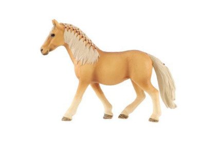 Kůň domácí palomino zooted plast 13 cm