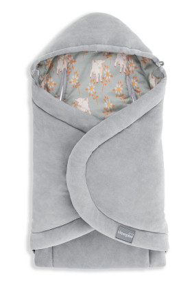 Fusak/zavinovačka/deka do autosedačky Vintage Animals Sky Blue Sleepee