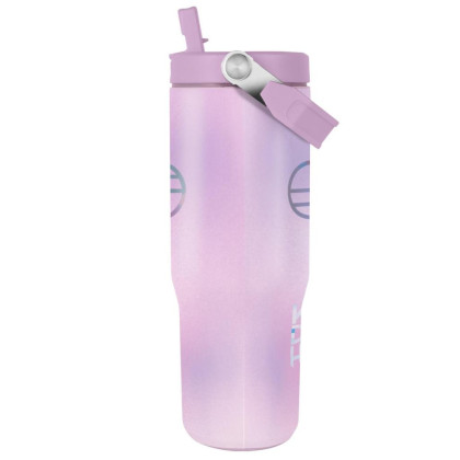 Hrnek cestovní s uchem s brčkem 850 ml K-pop Demon Hunters
