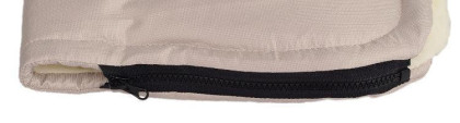 Merino rukávník na kočárek z ovčí/velbloudí vlny na zip 30 x 50 cm