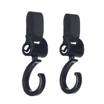 Háčky na kočárek 2 ks black Jané