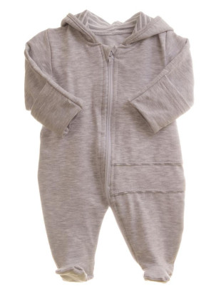 Dětský teplákový overal/kombinéza šedý melír MKcool