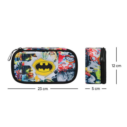 Školní penál etue Skate Batman Komiks Baagl