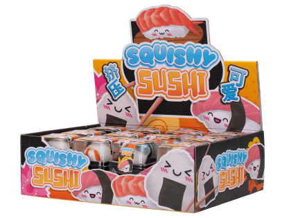 Squishy Sushi Kawaii kamarád 5 cm – mačkací antistresová hračka 1 ks