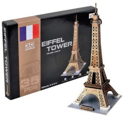 Skládanka 3D Puzzle Eiffelova věž 35 dílků