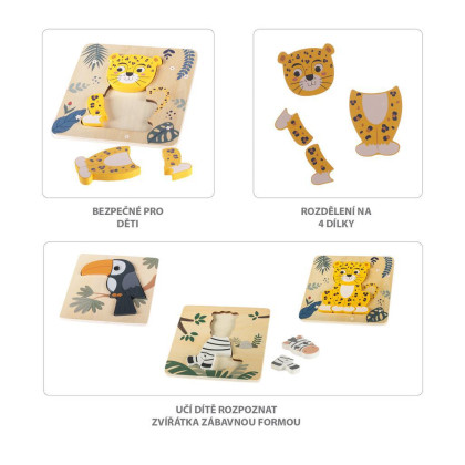 Dřevěné puzzle malé Zopa