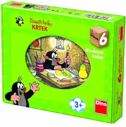 Krtek a přátelé - obrázkové kostky 6 ks