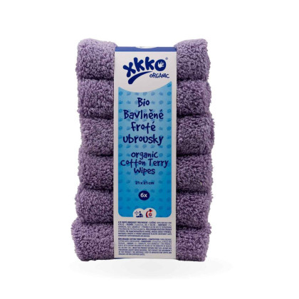 BIO bavlněné froté ubrousky Kikko Organic 21x21 cm