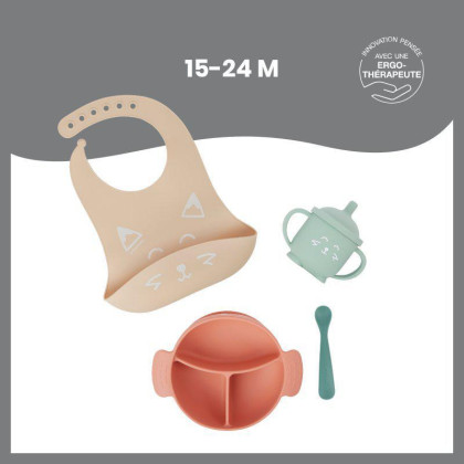 Silikonová jídelní sada LEARN´ISY Kit