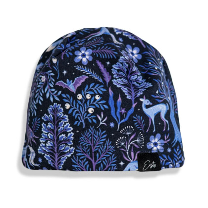 Jarní čepice Night forest modrá Esito