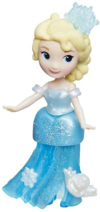 Frozen malé panenky - Elsa v modrých šatech s vločkou