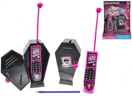 Telefony pokojové Monster High se světlem a zvukem 2ks v krabičce
