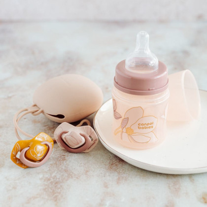 Dudlík silikonový symetrický Light touch Gold Canpol babies 2 ks