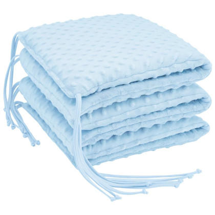 Luxusní mantinel do postýlky MINKY jednobarevný 28 x 180 cm Esito