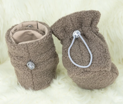 Capáčky Teddy fleece double Brown hnědá Esito