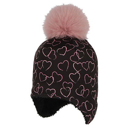 Čepice na uši s bambulí Srdíčka RDX